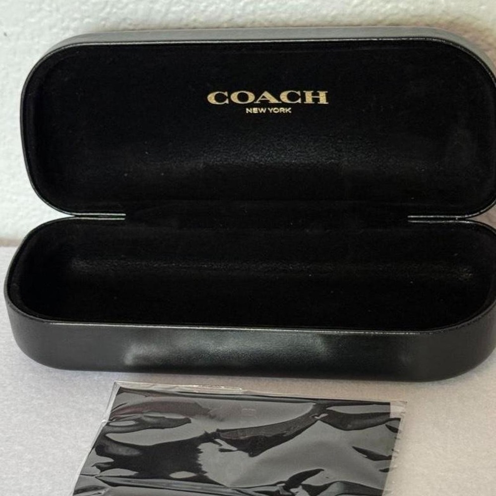 Coach New York black hard shell glasses sunglasses case ONLY
